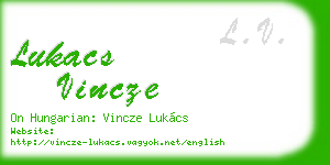 lukacs vincze business card